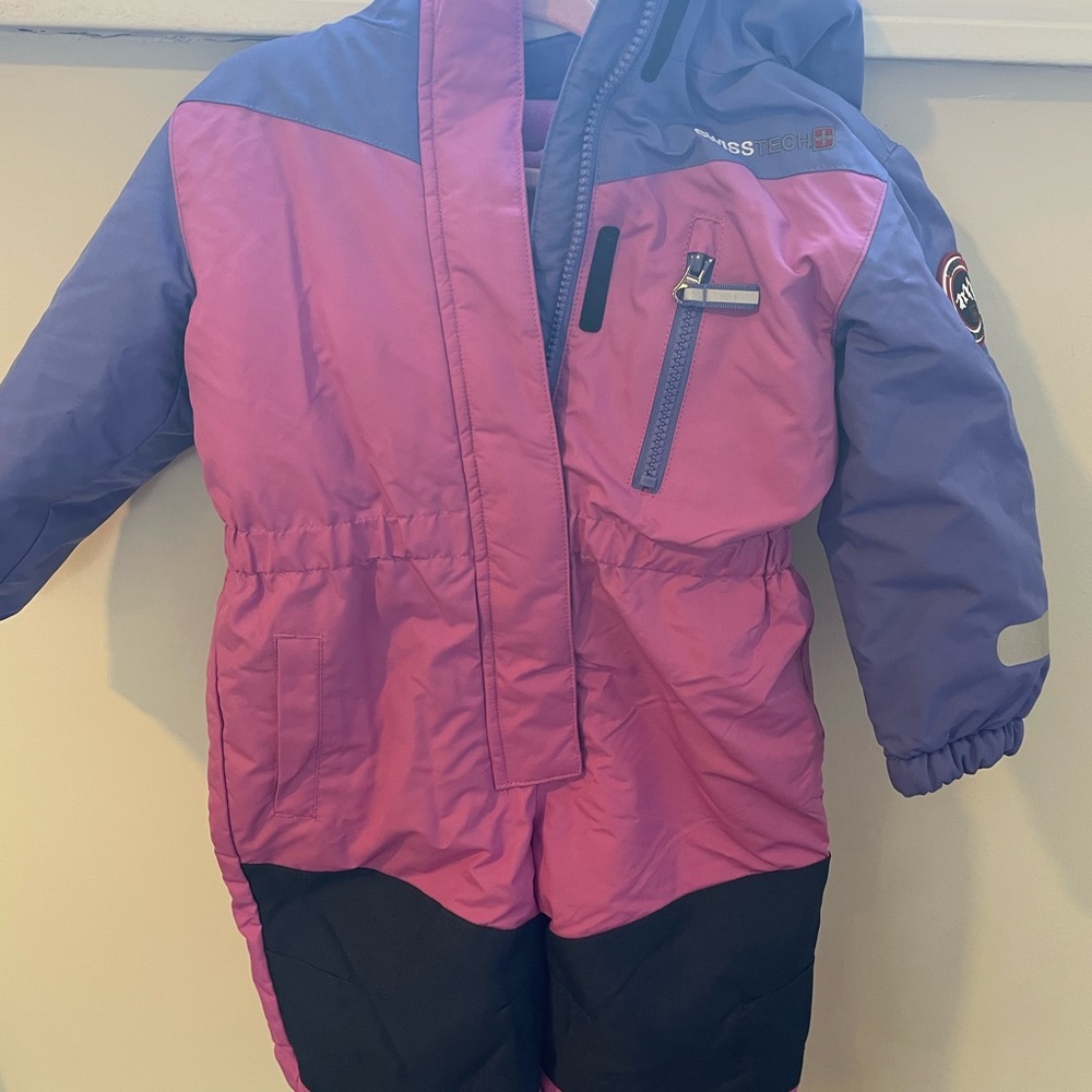 2T Swiss Tech Kids Puffer Jacket - Purple and Pink